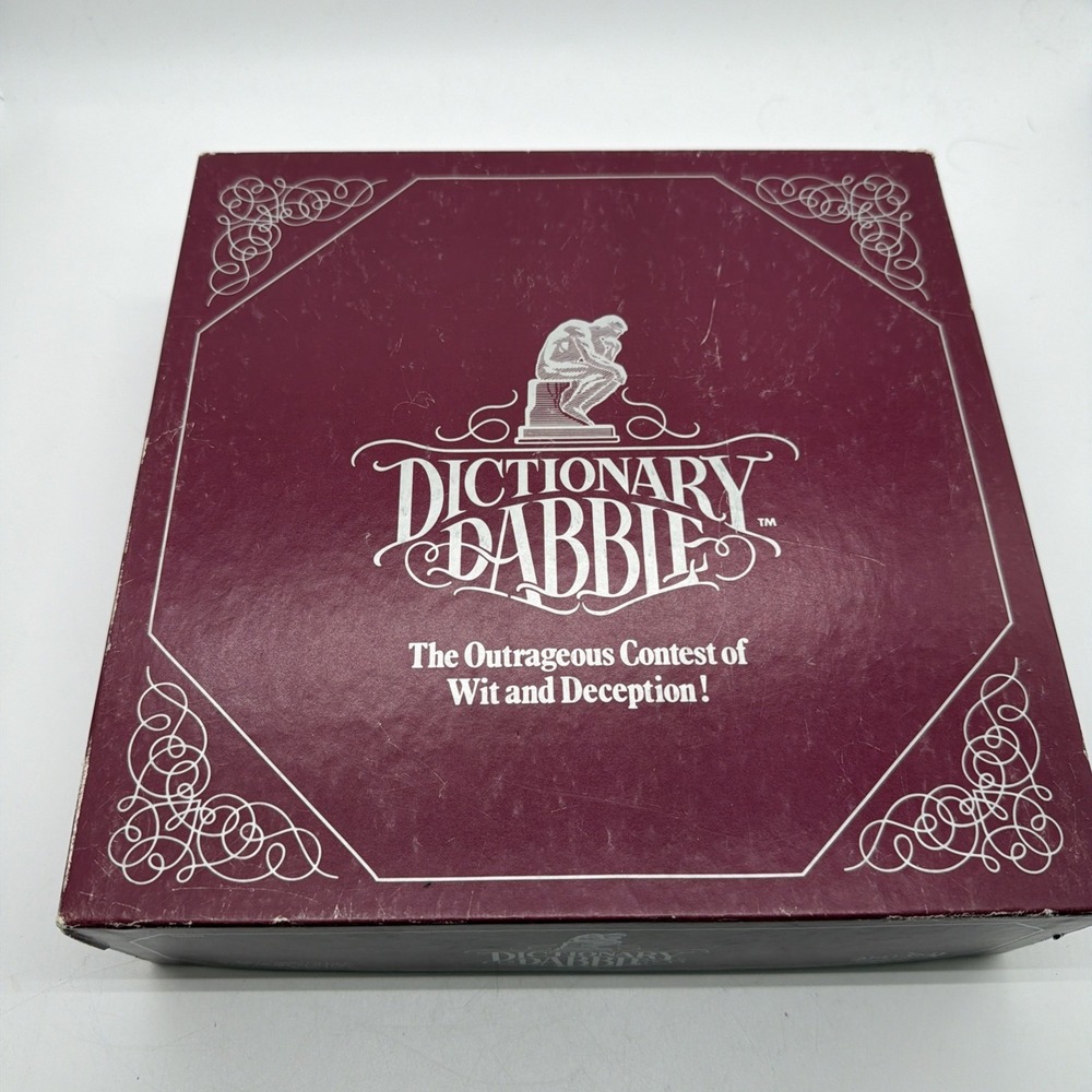 Vintage Dictionary Dabble Board Game Patch Games Vintage Complete